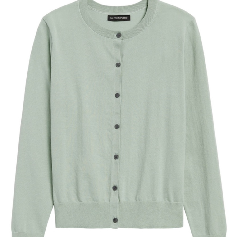 Banana republic green cardigan